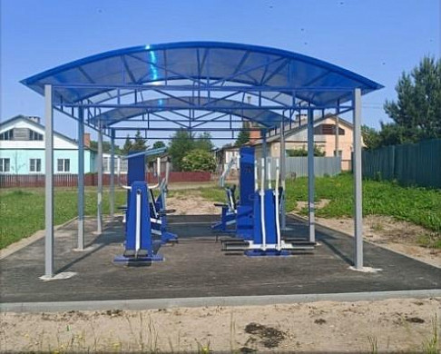 В селе установили комплекс для занятий спортом